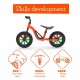 Bicicleta de echilibru usoara Charlie Glow Cu ghidon si sa reglabile Cu spite luminoase Greutate 2.5 Kg Cu roti din spuma EVA 10