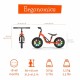 Bicicleta de echilibru usoara Charlie Glow Cu ghidon si sa reglabile Cu spite luminoase Greutate 2.5 Kg Cu roti din spuma EVA 10