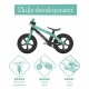 Bicicleta de echilibru BMXie 2 Cu suport pentru picioare si frana integrate Cu sa reglabila Greutatate 3.8 Kg 12 inch Pentru 2 -