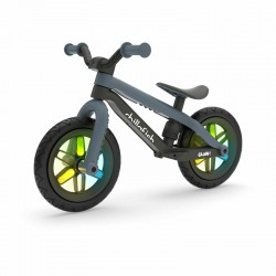 Bicicleta de echilibru BMXie Glow Cu spite luminoase Cu sa reglabila Greutatate 3.8 Kg 12 inch Pentru 2 - 5 ani Chillafish Anthr