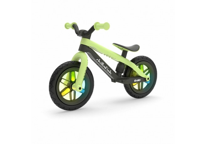 Bicicleta de echilibru BMXie Glow Cu spite luminoase Cu sa reglabila Greutatate 3.8 Kg 12 inch Pentru 2 - 5 ani Chillafish Pista