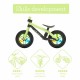 Bicicleta de echilibru BMXie Glow Cu spite luminoase Cu sa reglabila Greutatate 3.8 Kg 12 inch Pentru 2 - 5 ani Chillafish Pista