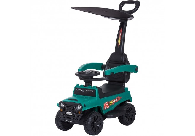 Masinuta de impins Chipolino Safari mint cu maner si copertina