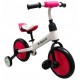 Bicicleta cu pedale si roti ajutatoare R-Sport P1- Roz - Resigilat
