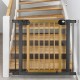 Poarta siguranta 76-104 cm Nukido - Metal + Lemn