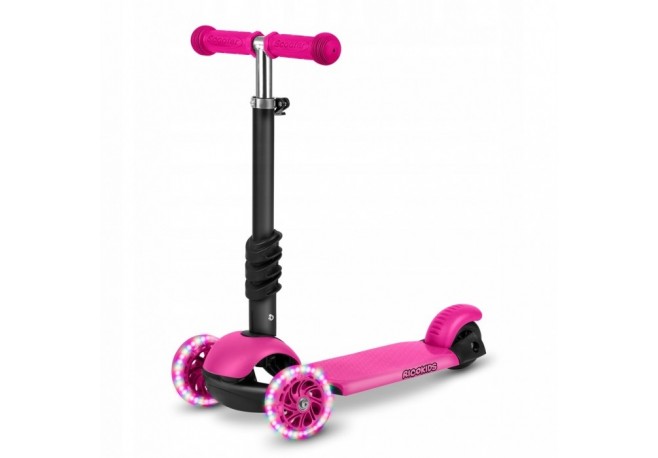 Trotineta 3 in 1 cu roti cu LED Ricokids Buggy 765300 - Roz