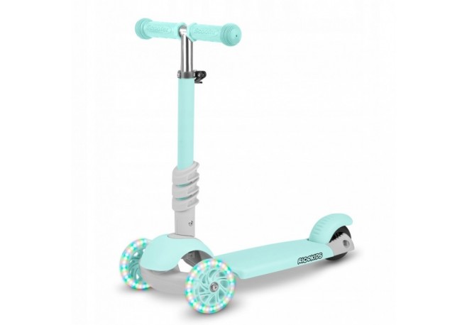 Trotineta 3 in 1 cu roti cu LED Ricokids Buggy 765301 - Mint