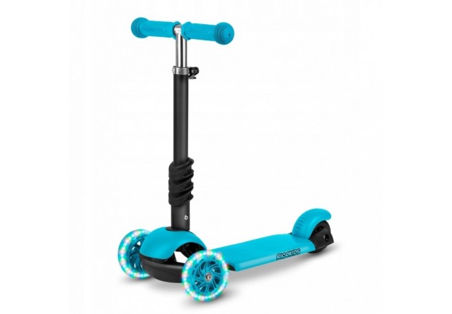 Trotineta 3 in 1 cu roti cu LED Ricokids Buggy 765302 - Albastru