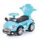 Masinuta de impins Chipolino Super Car blue cu maner si copertina