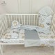MimiNu - Cearceaf cu elastic pentru patut 120X60 cm Din bumbac certificat Oeko Tex Standard 100 Safari Natural