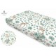 MimiNu - Cearceaf cu elastic pentru patut 120X60 cm Din bumbac certificat Oeko Tex Standard 100 Sweet Deer Mint