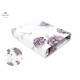 MimiNu - Cearceaf cu elastic pentru patut 120X60 cm Din bumbac certificat Oeko Tex Standard 100 Peonie Plum