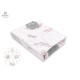 MimiNu - Cearceaf cu elastic pentru patut 120X60 cm Din bumbac certificat Oeko Tex Standard 100 Lulu Rose