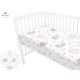 MimiNu - Cearceaf cu elastic pentru patut 120X60 cm Din bumbac certificat Oeko Tex Standard 100 Lulu Rose