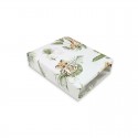 Qmini - Cearceaf cu elastic pentru patut 120X60 cm Din bumbac certificat Oeko Tex Standard 100 Safari