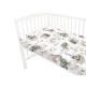 Qmini - Cearceaf cu elastic pentru patut 120X60 cm Din bumbac certificat Oeko Tex Standard 100 Elephants on Rainbow