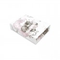 Qmini - Cearceaf cu elastic pentru patut 120x60 cm Din bumbac certificat Oeko Tex Standard 100 Teddy Bear and Friends Pink