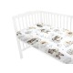 Qmini - Cearceaf cu elastic pentru patut 120x60 cm Din bumbac certificat Oeko Tex Standard 100 Teddy Bear and Friends Beige