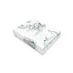 Qmini - Cearceaf cu elastic pentru patut 120x60 cm Din bumbac certificat Oeko Tex Standard 100 Elephants on Rainbow Blue