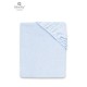 MimiNu - Cearceaf cu elastic pentru patut 120X60 cm Din terry Material certificat Oeko Tex Standard 100 Light Blue