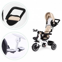 Tricicleta Ecotoys YM-BT-2 - Bej - Resigilat (urme de utilizare)