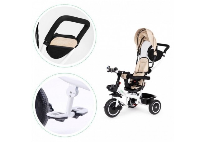 Tricicleta Ecotoys YM-BT-2 - Bej - Resigilat (urme de utilizare)