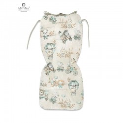 MimiNu - Salteluta pentru carucior Reversibila Cu doua fete Din catifea matlasata si bumbac Materiale certificate Oeko Tex Stand