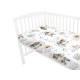 Qmini - Cearceaf cu elastic pentru patut 140X70 cm Din bumbac certificat Oeko Tex Standard 100 Teddy Bear and Friends Beige
