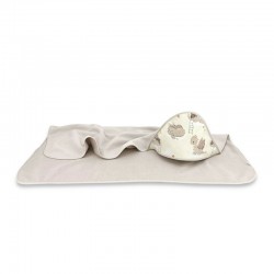 Qmini - Prosop mare cu gluga Dimensiune 100x100 cm Din bumbac si thermo fleece Materiale certificate Oeko Tex Standard 100 Drago
