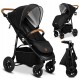 Lionelo - Carucior sport Natt De la nastere Cu accesorii si capotina XXL reglabila 0 - 22 kg Conform cu standardele europene de 