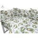 MimiNu - Lenjerie patut 3 piese Cu protectie laterala Din bumbac Din bumbac certificat Oeko Tex Standard 100 Pentru patut 120x60