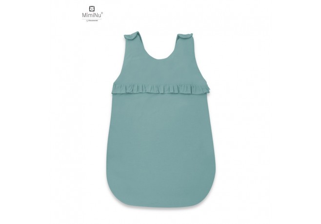 MimiNu - Sac de dormit pentru bebelusi De iarna Cu volanase Din bumbac Cu fermoar lateral Cu capse pe umar 70 cm 0 - 6 luni 2.5 