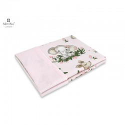 MimiNu - Paturica pufoasa cu doua fete Dimensiune 75x100 cm Din tesatura de catifea si bumbac Materiale certificate Oeko Tex Sta