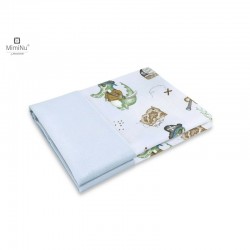 MimiNu - Paturica pufoasa cu doua fete Dimensiune 75x100 cm Din tesatura de catifea si bumbac Materiale certificate Oeko Tex Sta