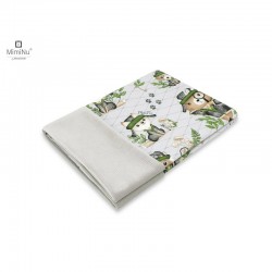 MimiNu - Paturica pufoasa cu doua fete Dimensiune 75x100 cm Din tesatura de catifea si bumbac Materiale certificate Oeko Tex Sta