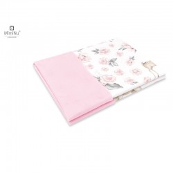 MimiNu - Paturica pufoasa cu doua fete Dimensiune 75x100 cm Din tesatura de catifea si bumbac Materiale certificate Oeko Tex Sta