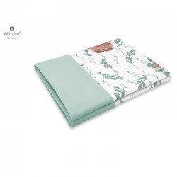 MimiNu - Paturica pufoasa cu doua fete Dimensiune 75x100 cm Din tesatura de catifea si bumbac Materiale certificate Oeko Tex Sta