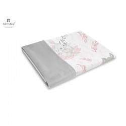 MimiNu - Paturica pufoasa cu doua fete Dimensiune 75x100 cm Din tesatura de catifea si bumbac Materiale certificate Oeko Tex Sta