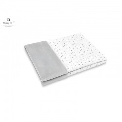 MimiNu - Paturica pufoasa cu doua fete Dimensiune 75x100 cm Din tesatura de catifea si bumbac Materiale certificate Oeko Tex Sta