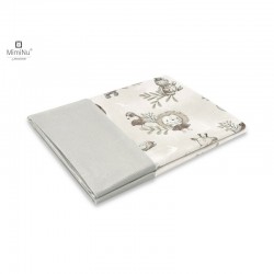 MimiNu - Paturica pufoasa cu doua fete Dimensiune 75x100 cm Din tesatura de catifea si bumbac Materiale certificate Oeko Tex Sta