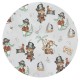MimiNu - Paturica moale cu doua fete Dimensiune 75x100 cm Din bumbac certificat Oeko Tex Standard 100 Design Pirates Natural