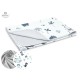 MimiNu - Paturica moale cu doua fete Dimensiune 75x100 cm Din bumbac certificat Oeko Tex Standard 100 Dino Granat