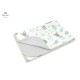 MimiNu - Paturica moale cu doua fete Dimensiune 75x100 cm Din bumbac certificat Oeko Tex Standard 100 Forest Friends Mint