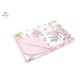 MimiNu - Paturica moale cu doua fete Dimensiune 75x100 cm Din bumbac certificat Oeko Tex Standard 100 Sweet Deer Pink