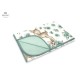 MimiNu - Paturica moale cu doua fete Dimensiune 75x100 cm Din bumbac certificat Oeko Tex Standard 100 Sweet Deer Mint