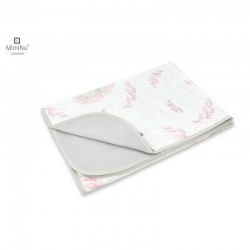 MimiNu - Paturica moale cu doua fete Dimensiune 75x100 cm Din bumbac certificat Oeko Tex Standard 100 Lulu Rose