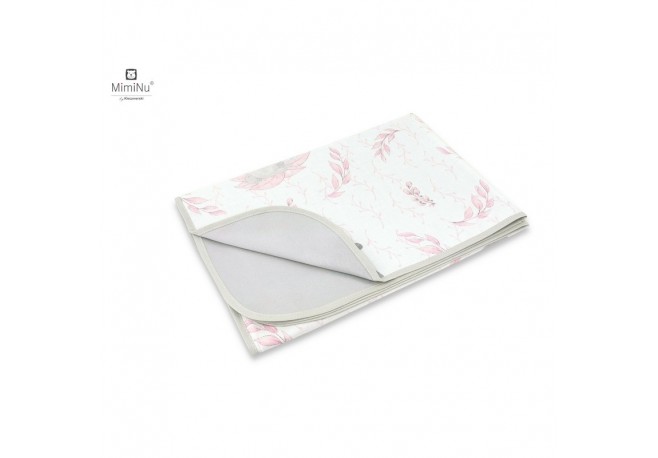 MimiNu - Paturica moale cu doua fete Dimensiune 75x100 cm Din bumbac certificat Oeko Tex Standard 100 Lulu Rose