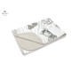 MimiNu - Paturica moale cu doua fete Dimensiune 75x100 cm Din bumbac certificat Oeko Tex Standard 100 Safari Beige