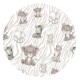 MimiNu - Paturica moale cu doua fete Dimensiune 75x100 cm Din bumbac certificat Oeko Tex Standard 100 Safari Beige