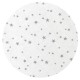 MimiNu - Paturica moale cu doua fete Dimensiune 75x100 cm Din bumbac certificat Oeko Tex Standard 100 Mini Gray Stars